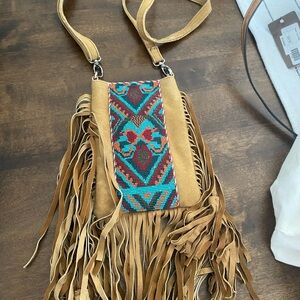 Leather crossbody bag